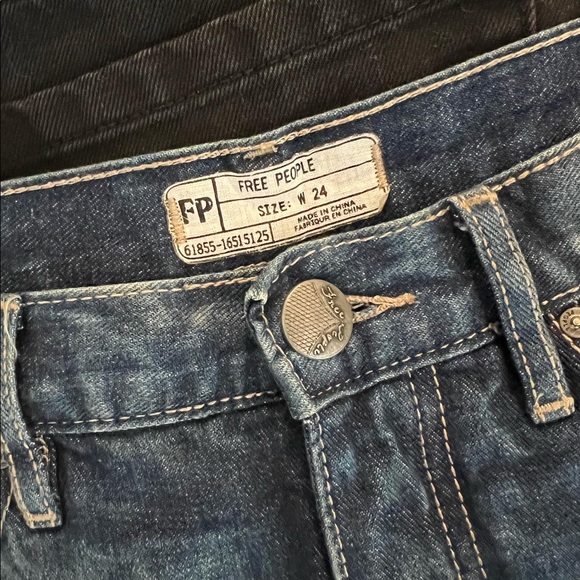 SOLD Free people denim & lace shorts - Picture 3 of 6